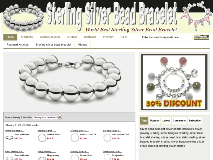 www.sterlingsilverbeadbracelet.com