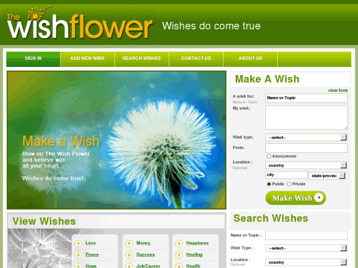 www.thewishflower.org