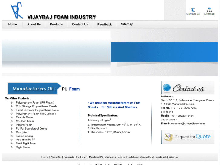 www.vijayrajfoam.com