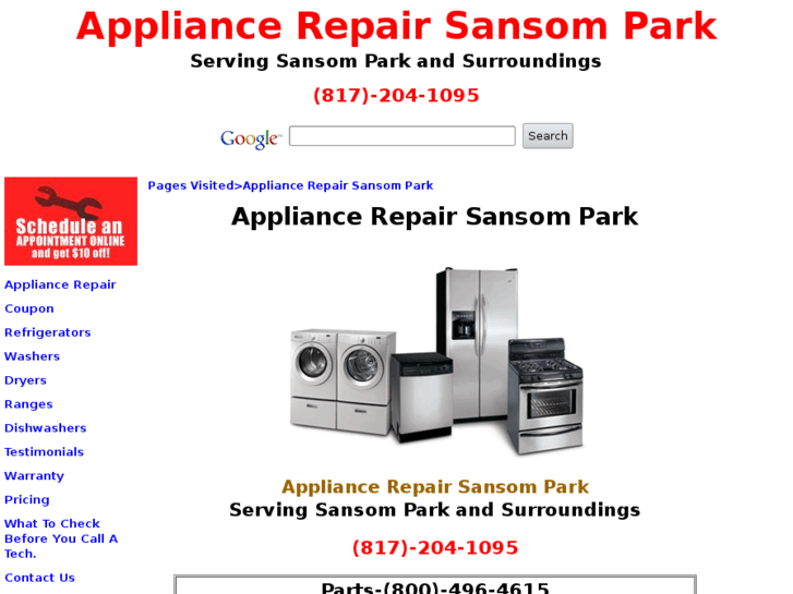 www.appliancerepairsansompark.com