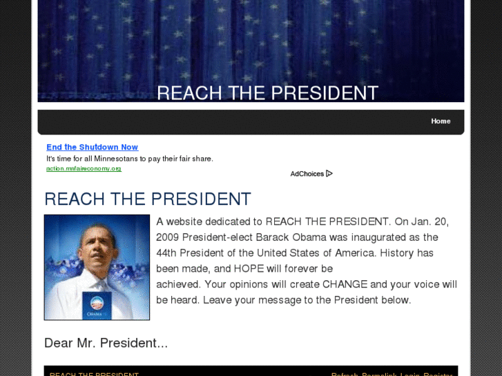 www.reachthepresident.com