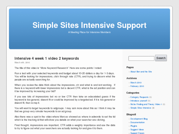 www.simplesitesintensivesupport.com