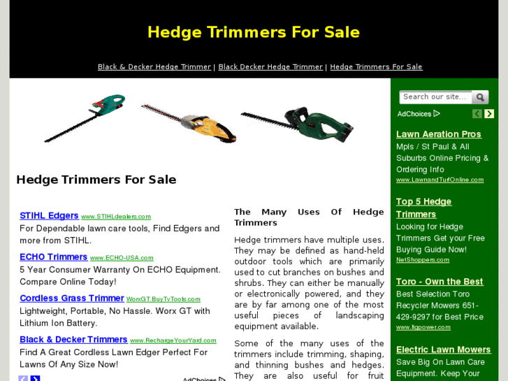 www.hedgetrimmersforsale.org