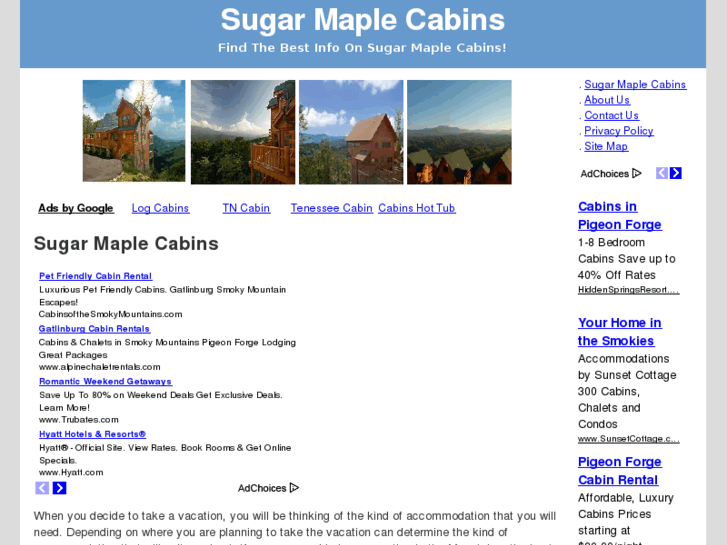www.sugarmaplecabins.net