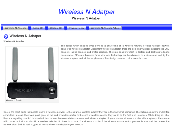 www.wirelessnadapter.org