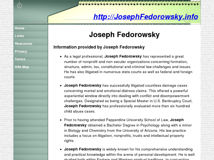 www.josephfedorowsky.info