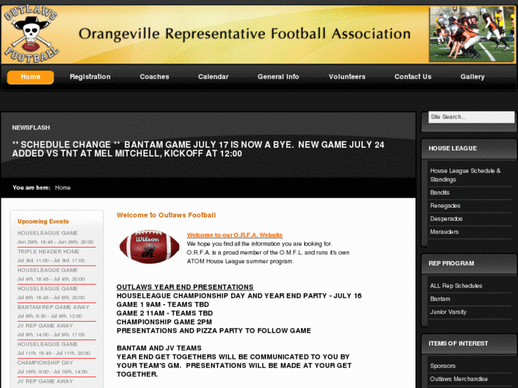 www.orangevilleoutlawsfootball.com