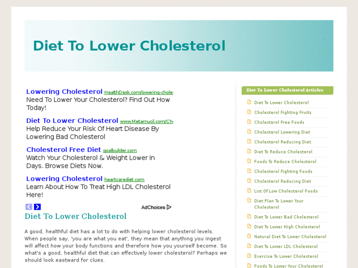 www.diettolowercholesterol101.com