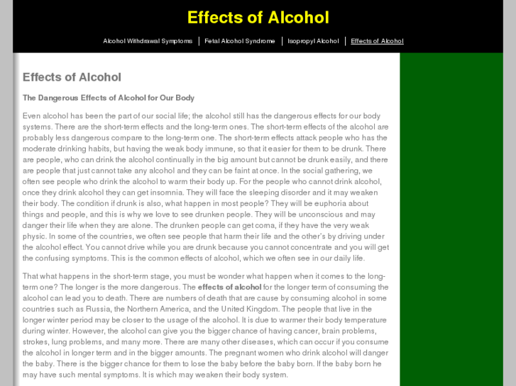 www.effectsofalcohol.org