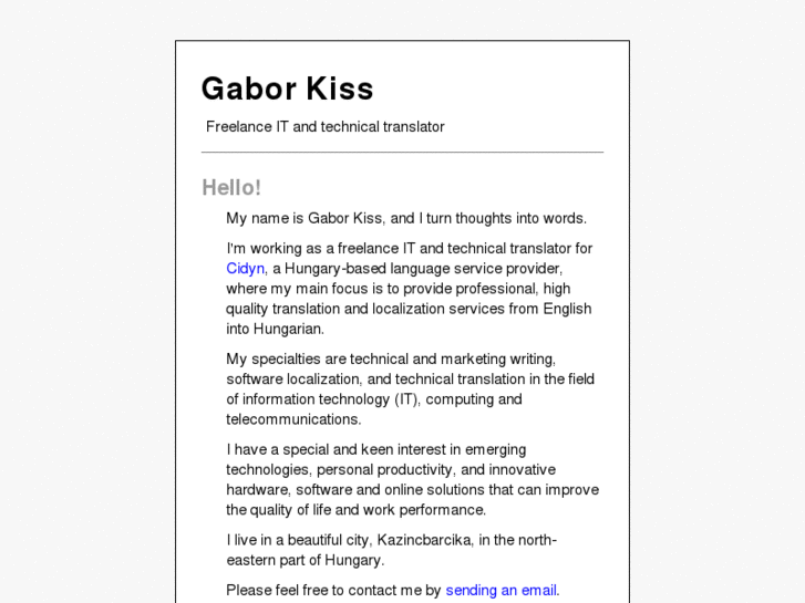 www.gaborkiss.org