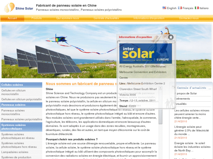 www.shinesolar.fr