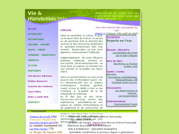 www.vie-et-harmonies.info