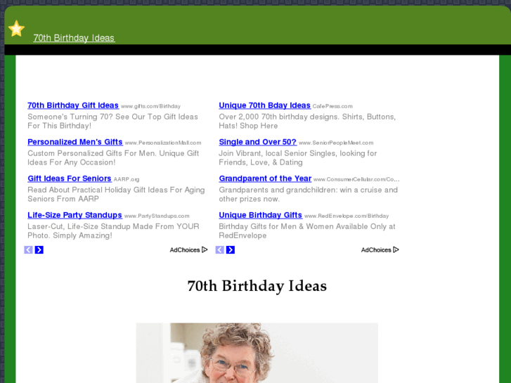 www.70thbirthdayideas.com