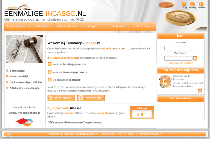 www.eenmalige-incasso.nl