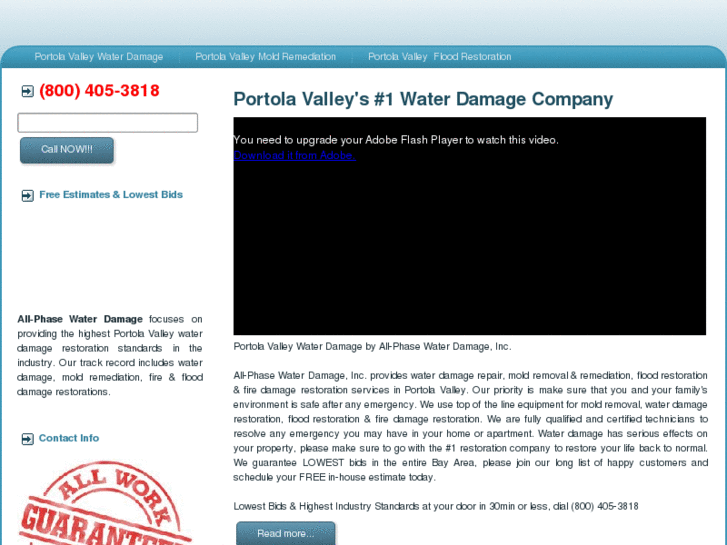 www.portolavalleywaterdamage.info