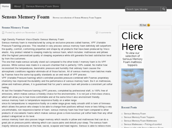 www.sensus-memory-foam.com