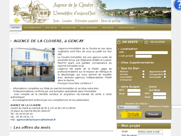 www.laclouereimmobilier.com