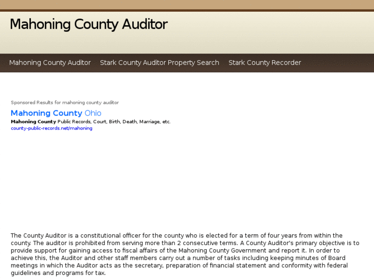 www.mahoningcountyauditor.net