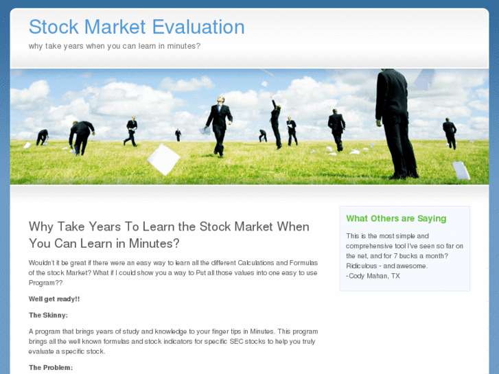 www.stockmarketevaluation.com