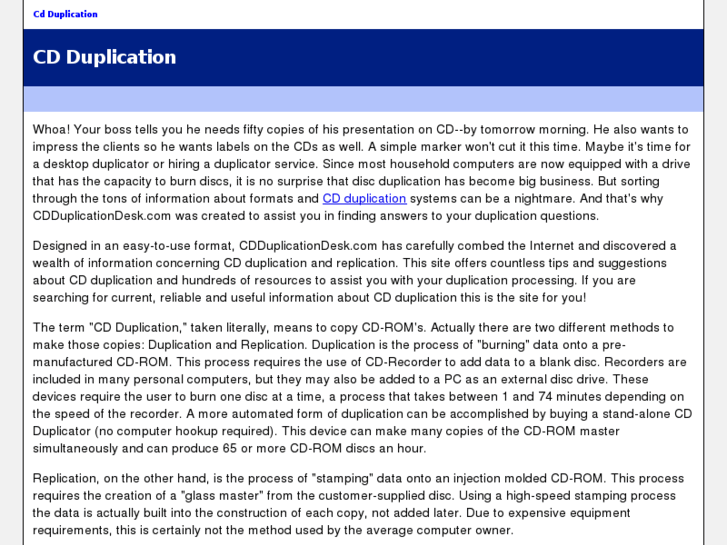 www.cdduplicationdesk.com
