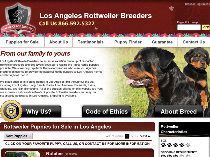 www.losangelesrottweilerbreeders.net