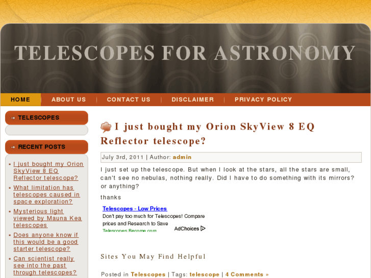 www.telescopesforastronomy.net