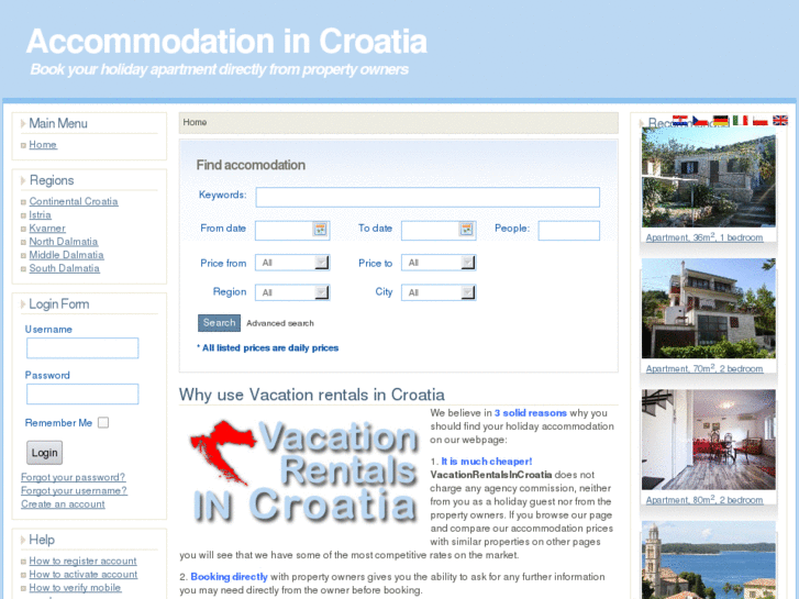 www.vacationrentalsincroatia.com