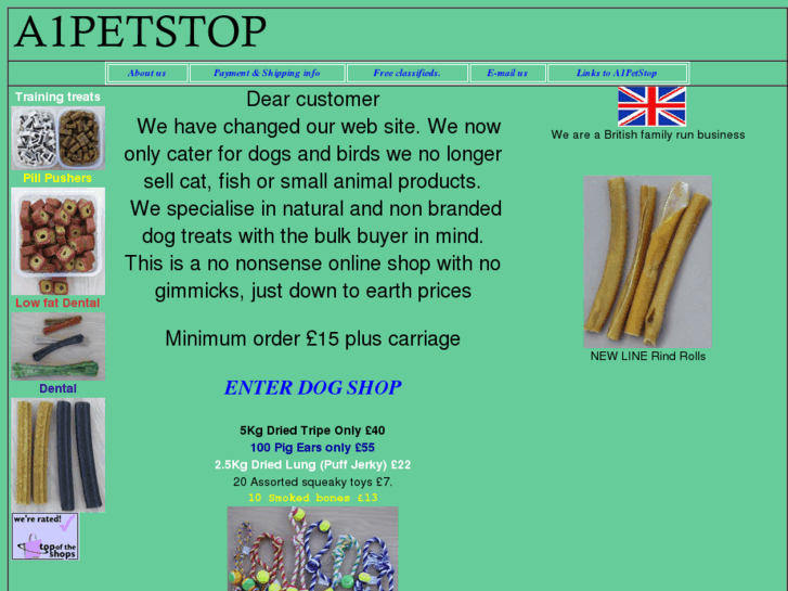 www.a1petstop.co.uk