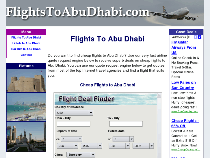 www.flightstoabudhabi.com