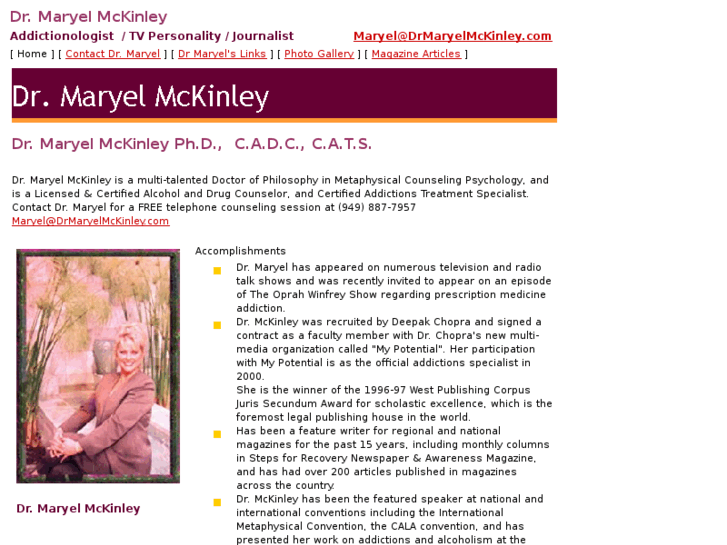 www.drmaryelmckinley.com