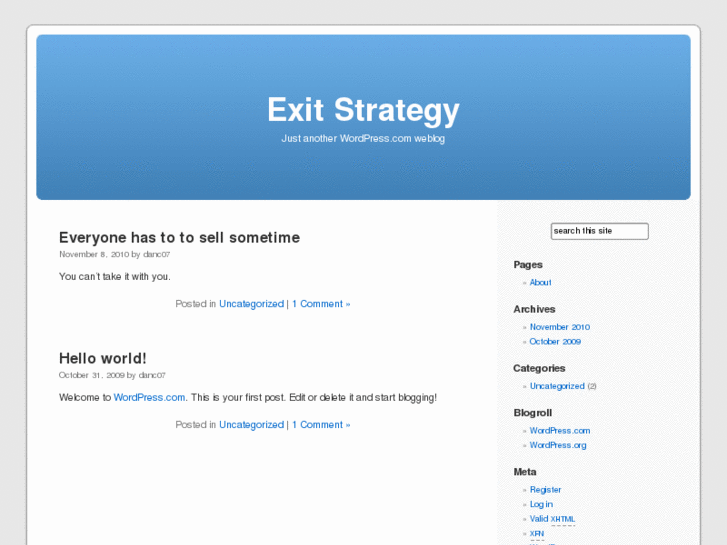 www.exitstrategyletter.com