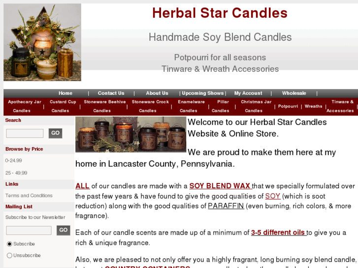 www.herbalstarcandles.com