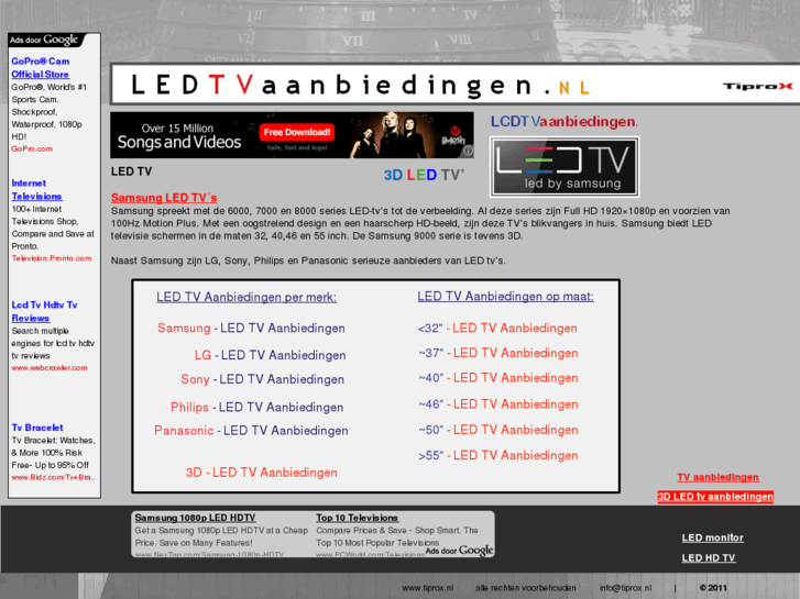www.ledtvaanbiedingen.nl