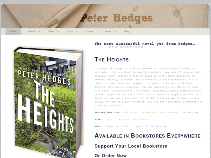 www.peterhedgeswriter.com