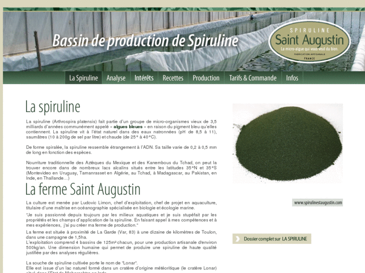 www.spirulinestaugustin.com