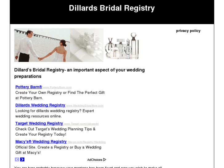 www.dillardsbridalregistry.net