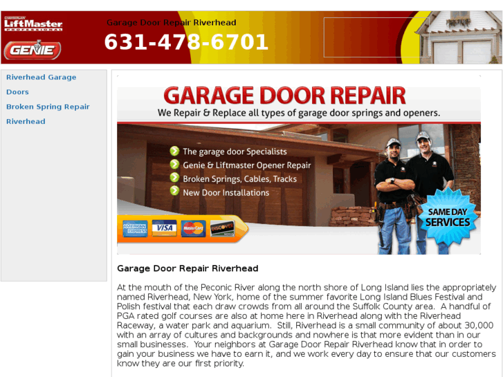 www.garagedoorrepairriverhead.com