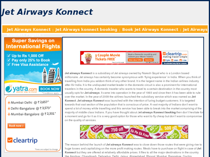 www.jetairwayskonnect.net.in