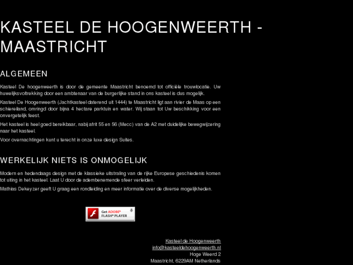 www.kasteeldehoogenweerth.nl