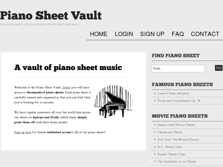 www.pianosheetvault.com