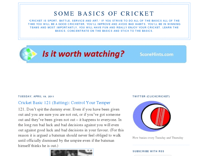 www.somebasicsofcricket.com