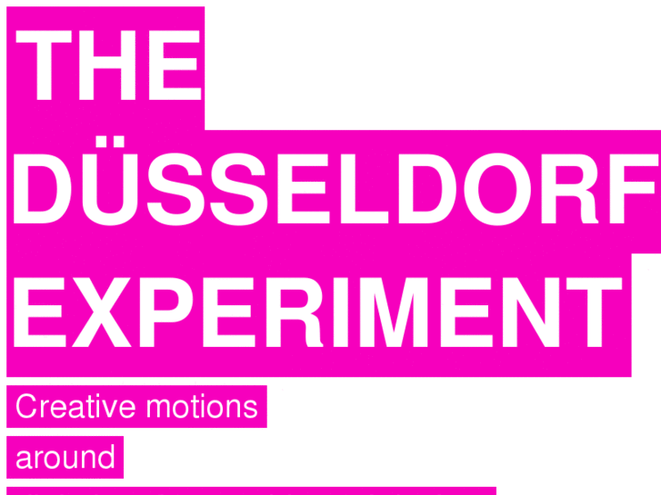 www.thedusseldorfexperiment.com