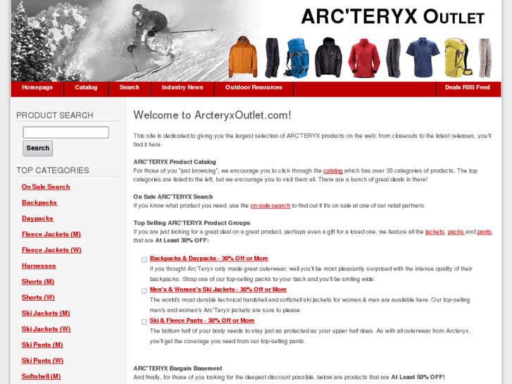 www.arcteryxoutlet.com