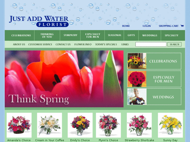 www.justaddwaterflorist.com