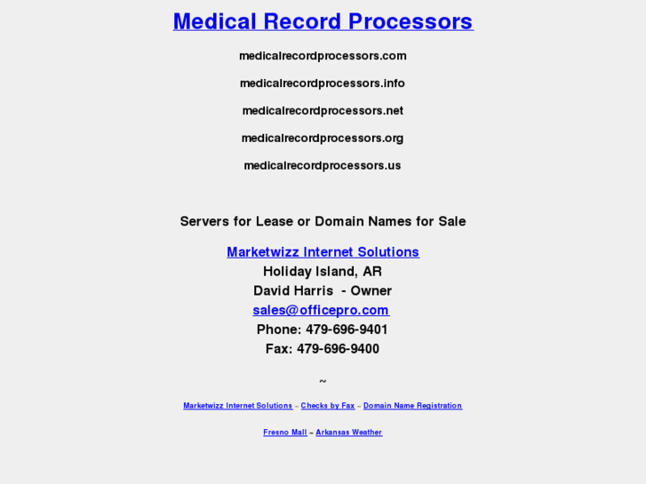 www.medicalrecordprocessors.com