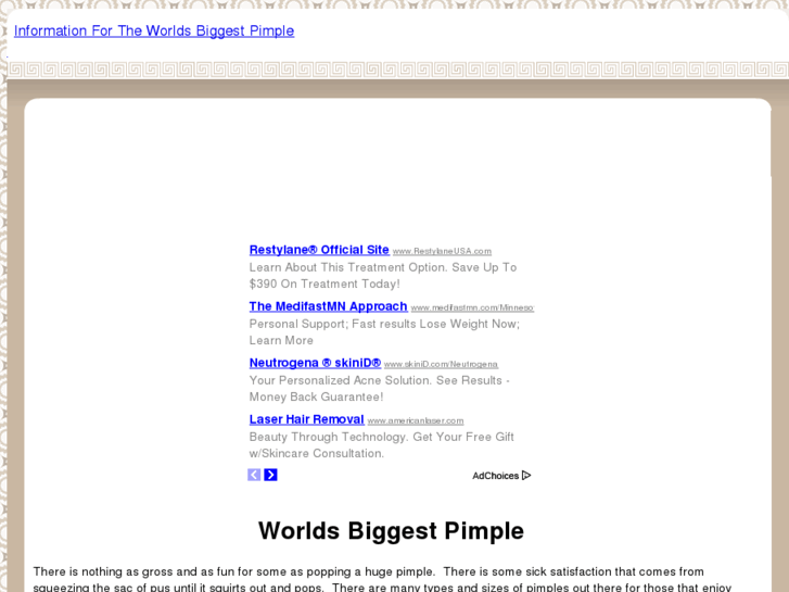 www.worldsbiggestpimple.com