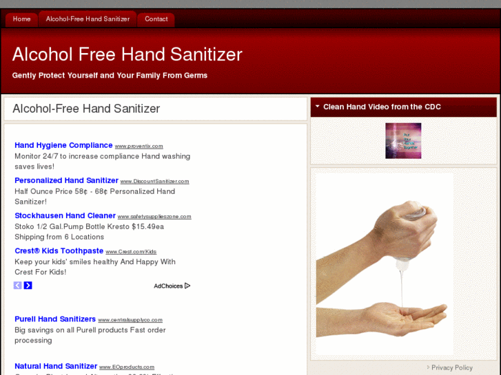 www.alcoholfreehandsanitizer.org