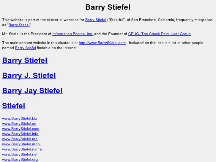 www.barrystiefel.biz