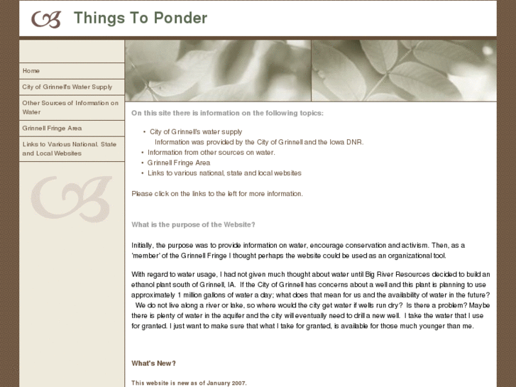 www.grinnelliowathingstoponder.com