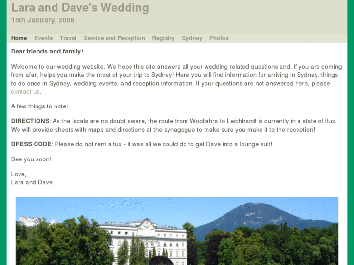 www.laraanddaveswedding.com